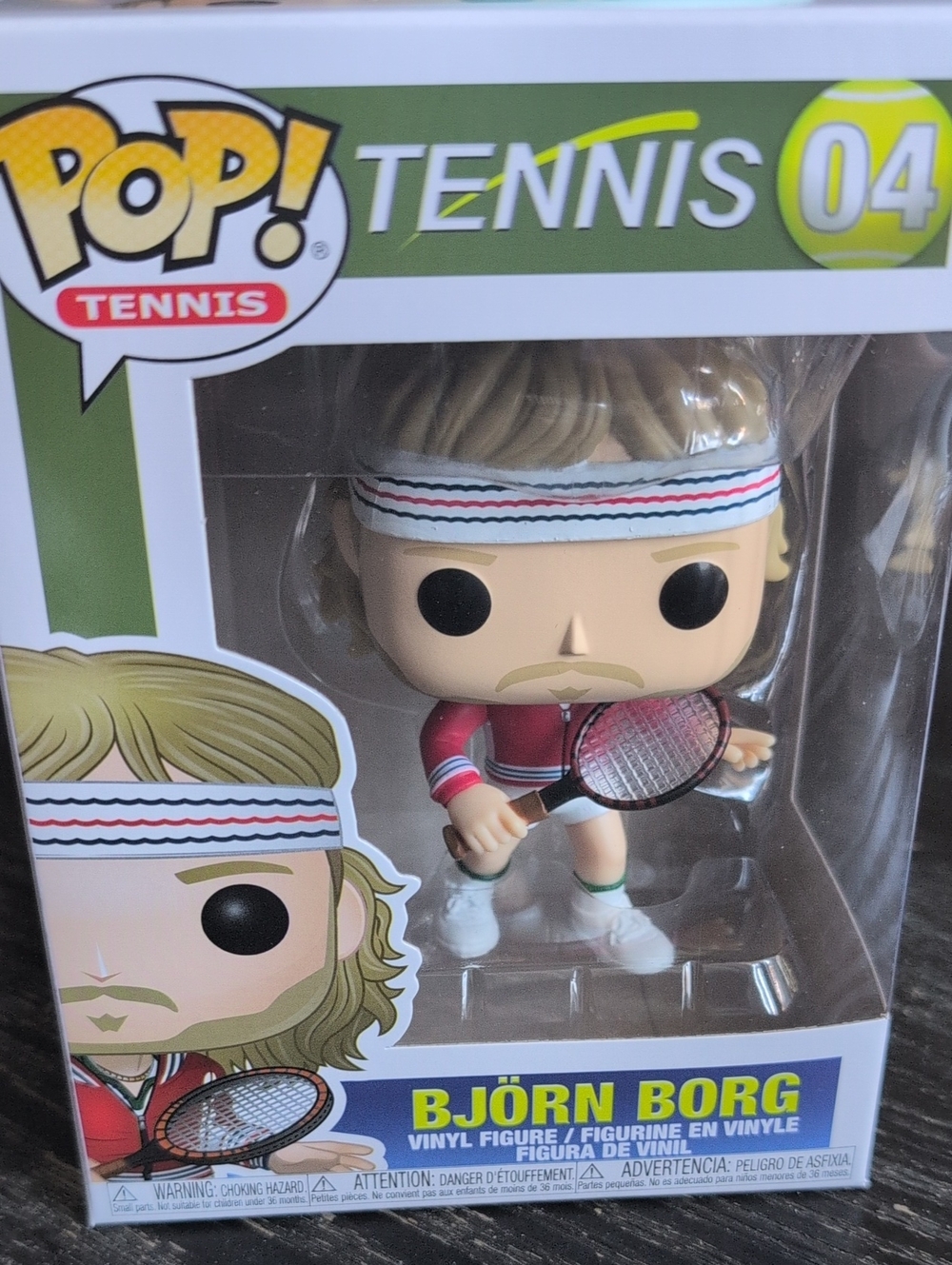 Funko Pop! Björn Borg Figure – White, Red, Blue